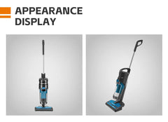 Aspirator Vertical HALEY® HY-1920, 1500W, 6.0m Rază de Acțiune, 2.0L Recipient de Praf Ușor de Golit, Tehnologie Ciclonică, Sistem de Filtrare Multi-HEPA, Plasare Verticală