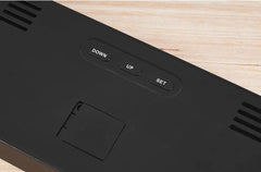 Ceas Digital AT PERFORMANCE®, de Masa si de Perete cu Lumina Led, Calendar, Cronometru, Temperatura, Alarma, Termometru, Functie Snooze, Luminozitate Adjustabila, 24x9cm.