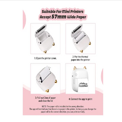 Set 5 Role Hârtie Termică AT PERFORMANCE pentru Aparatele Foto cu Printare Instant și Imprimante Termice