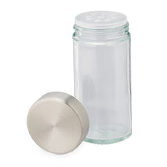 Set 16 recipiente condimente din sticla, cu suport din MDF, 29 x 28 x 12 cm.