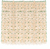 Rulou Artificial de Gard Viu, AT PERFORMANCE din PE Anti-UV, Flori Alb Rose, 100x300 cm