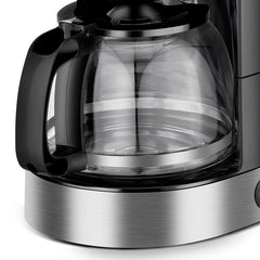 Aparat de Cafea HALEY HY-2808 – 800W, 1.25L, 12 Căni, Măcinare Rapidă, Sistem de Siguranță, Operare Ușoară