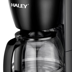 Aparat de Cafea HALEY HY-2808 – 800W, 1.25L, 12 Căni, Măcinare Rapidă, Sistem de Siguranță, Operare Ușoară