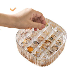 Cutie de depozitare pentru bijuterii, AT PERFORMANCE®, de calatorie, portabila, Organizatorpentru cercei.