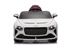 Mașinuță electrică copii Bentley Bacalar oficial licentiat, Kidoo, 12V, 2 motoare, telecomandă 2.4G, LED, USB, Bluetooth, 3-8 ani