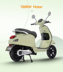 Scuter Electric N-Moto EL3 Verde – Motor Bosch 1000W, Dimensiuni 1760×540×1130mm, Greutate 65Kg, Viteză Max. 45 km/h, Autonomie 60 km, Baterii 72V, APP, GPS, Carte RAR (C.I.V) + CADOU Tricou N-Moto