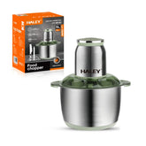Tocător Electric HALEY 1000W, 4 Lame Inox, Bol 5L Full Inox, 2 Viteze, 2 Palete Interșanjabile
