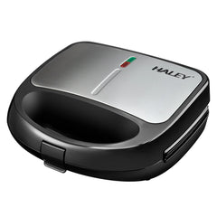 Sandwich Maker 3 în 1 HALEY® HY-1031, Plăci Antiaderente, Grill și Waffle, Design Compact, Negru