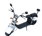 Scuter Electric 2 Persoane, Viteză Limitată 25 km/h – Fără Permis, Viteza maxima 45 km/h, Autonomie 45 km, Motor 1500W, Baterie 20Ah, Suspensie Hidraulică, COC Inclus