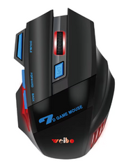 Mouse Gaming Weibo, Cu Fir, At Performance, 7 butoane, 3200 DPI,1 rotita derulare, Optic USB, Cablu, slientios, PC