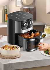Friteuza cu geam Multifuncțională cu Aer AT PERFORMANCE – Gătit Sănătos, Rapid și Eficient