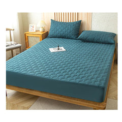 Husa de saltea din bumbac, impermeabila, At Performance, albastru, 160x200cm