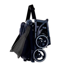 Cărucior copii pliabil AT PERFORMANCE® – Ultra compact, 5 kg, aluminiu, 6-36 luni, ideal pentru avion, negru