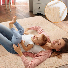 Set 12x Mocheta Pufoasa, AT PERFORMANCE®, Tip Covor Puzzle, cu Spuma 30×30 cm