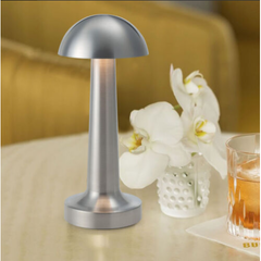 Lampa de birou, At Performance, portabila ciupercuta, 22 cm, Agintie