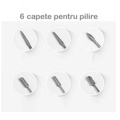 Freza Unghii Semiprofesionala At Performace, 9w, Ideala pentru Manechiura si Pedichiura 3.000-20.000 RPM, Albastru