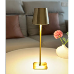 Lampa de masa, At Performance, led reincarcabila cu 3 temperaturi de culoare cald/rece/neutru, 38 cm x10 cm, culoare Auriu