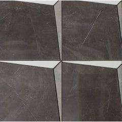 Set 10x Tapet Marmura, AT PERFORMANCE®, suprafata acoperire 1.8 mp, autoadeziv, waterproof, usor de montat, design modern, 30x60 cm, maro