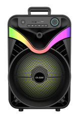 Boxa Portabila AT PERFORMANCE®, cu Lumini RGB, cu Maner, Putere 200W, MP3, USB, Bluetooth, TF, WIFI, Slot Microfon, Karaoke, Acumulator, Negru