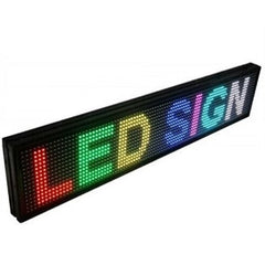 Reclama Luminoasa AT PERFORMANCE 70x20 cm, LED RGB, Cod QR, Vizualizare 120°, Wi-Fi