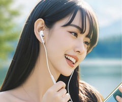 Căști In-Ear cu Microfon și Control Integrat, Conector Type-C, Alb, 1.3m – Sunet Hi-Fi, Compatibile Android & Huawei