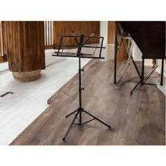 Suport Partitură Metalic Reglabil și Pliabil cu Husă, 60 x 30 cm, Negru
