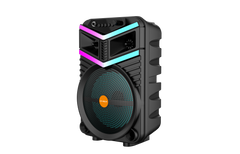 Boxa Portabila AT PERFORMANCE®, cu Lumini RGB, cu Maner, Putere 100W, MP3, USB, Bluetooth, TF, WIFI, Slot Microfon, Karaoke, Acumulator, Negru