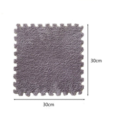 Set 12x Mocheta Pufoasa, AT PERFORMANCE®, Tip Covor Puzzle, cu Spuma 30×30 cm