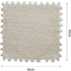 Set 12x Mocheta Pufoasa, AT PERFORMANCE®, Tip Covor Puzzle, cu Spuma 30×30 cm