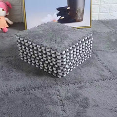 Set 12x Mocheta Pufoasa, AT PERFORMANCE®, Tip Covor Puzzle, cu Spuma 30×30 cm