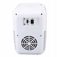 Frigider auto portabil 2 în 1 AT PERFORMANCE®, 12V, 4L, cu funcție de răcire și încălzire, ușor și compact – Alb/Albastru, ideal pentru mașină și camping