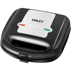 Sandwich Maker 3 în 1 HALEY® HY-1036, Plăci Interchangeabile, Grill și Waffle, Putere 750W, Design Compact, Negru