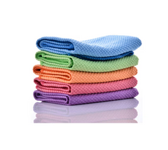 Lavete microfibra, set 5 bucati, AT PERFORMANCE®, 25x25cm, Multicolor