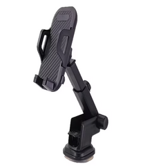 Suport auto universal pentru telefon, 360 de grade, One hand, Ventuza cu adeziv, parpriz sau bord, spatiu pentru cablu alimentare telefon