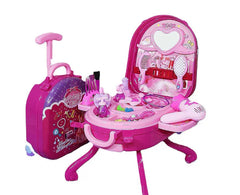 Set de joaca, At Performance, pentru fete Ruj, Fard de ochi, Kit de jucarii netoxice in siguranta pentru copii, Roz