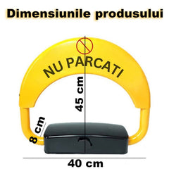 Pachet AT PERFORMANCE®, Parcare Inteligentă: Blocator Automat Loc + Parasolar Auto Pliabil UV – Siguranță și Protecție Completă Pentru Mașina Ta