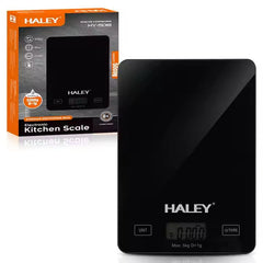 Cântar Electronic HALEY, 5000G, din Sticlă, pentru Bucătărie, Digitală de Înaltă Precizie, Negru