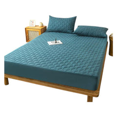 Husa de saltea din bumbac, impermeabila, At Performance, albastru, 160x200cm