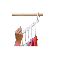 Set 10 suporturi organizatoare, AT PERFORMANCE®, pentru umerase, alb